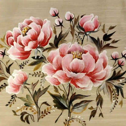 Peonies In Bloom — Hand-Painted Elegance