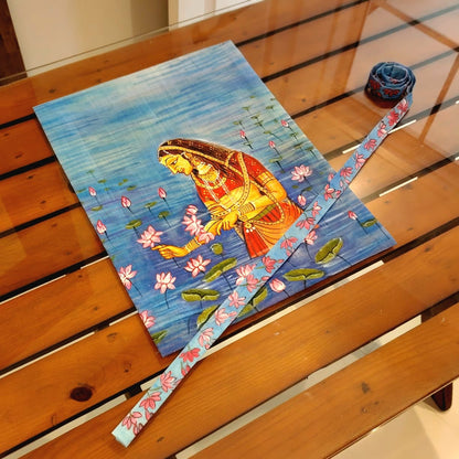 A Royal Touch Of Rajasthan On A Beautifully Hand-Painted Fabric Patch