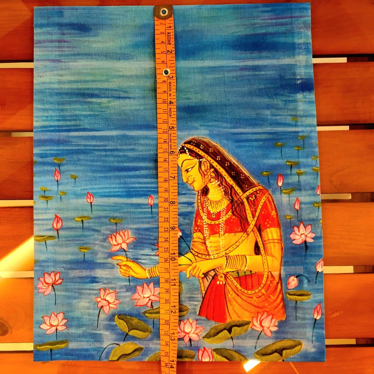 Beautifully Hand-Painted Fabric Patch