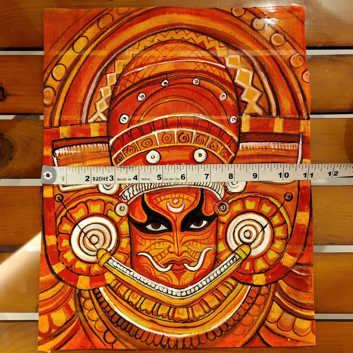 Hand Painted Wearable Art Patches Featuring Theyyam motif