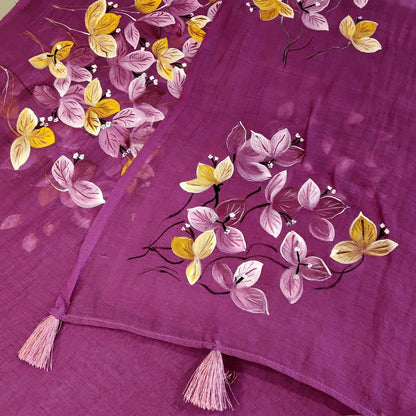 Where Fine Mal Chanderi Meets Hand-Painted Beauty