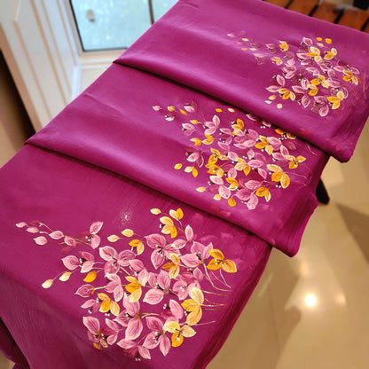 Where Fine Mal Chanderi Meets Hand-Painted Beauty