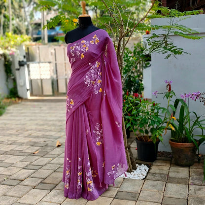 Where Fine Mal Chanderi Meets Hand-Painted Beauty