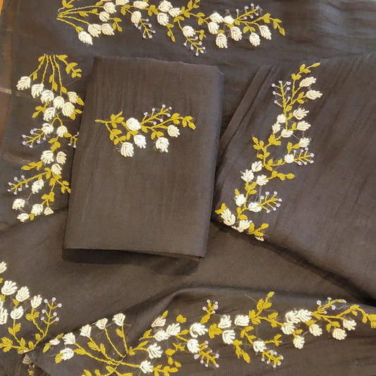 Where Hand Embroidery Meets Mal Chanderi Grace