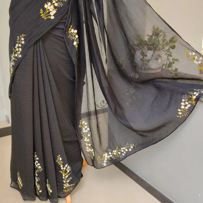 Where Hand Embroidery Meets Mal Chanderi Grace