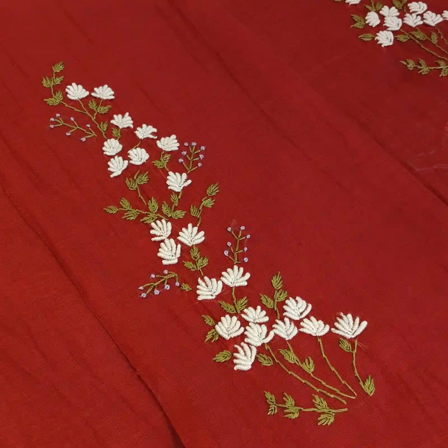 Delicate Hand-Embroidered Beauty in Mal Chanderi