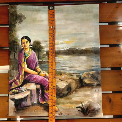 Ravi Varma Art Fabric Patch