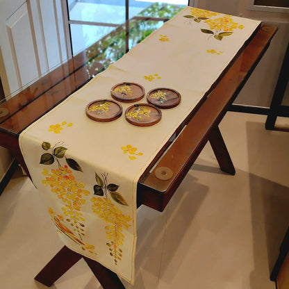 Hand-Painted Wooden Coasters