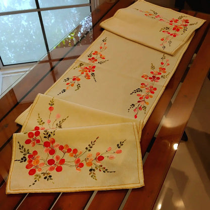 Pretty Hand-Painted Table Runner for your Home