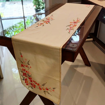 Pretty Hand-Painted Table Runner for your Home