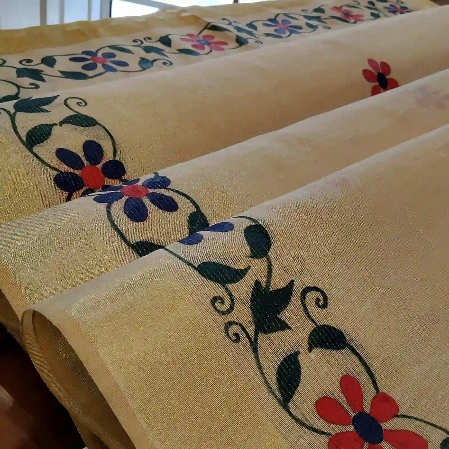 Hand-Painted Chanderi Silk Dupatta