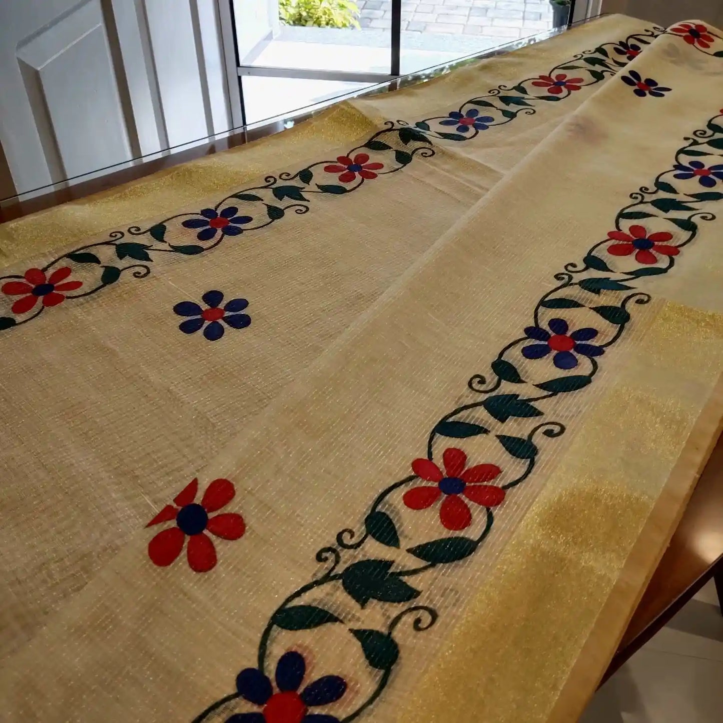Hand-Painted Chanderi Silk Dupatta