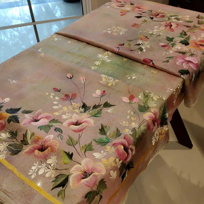 Gorgeous Hand-Dyed And Hand-Painted Tussar Silk Dupatta