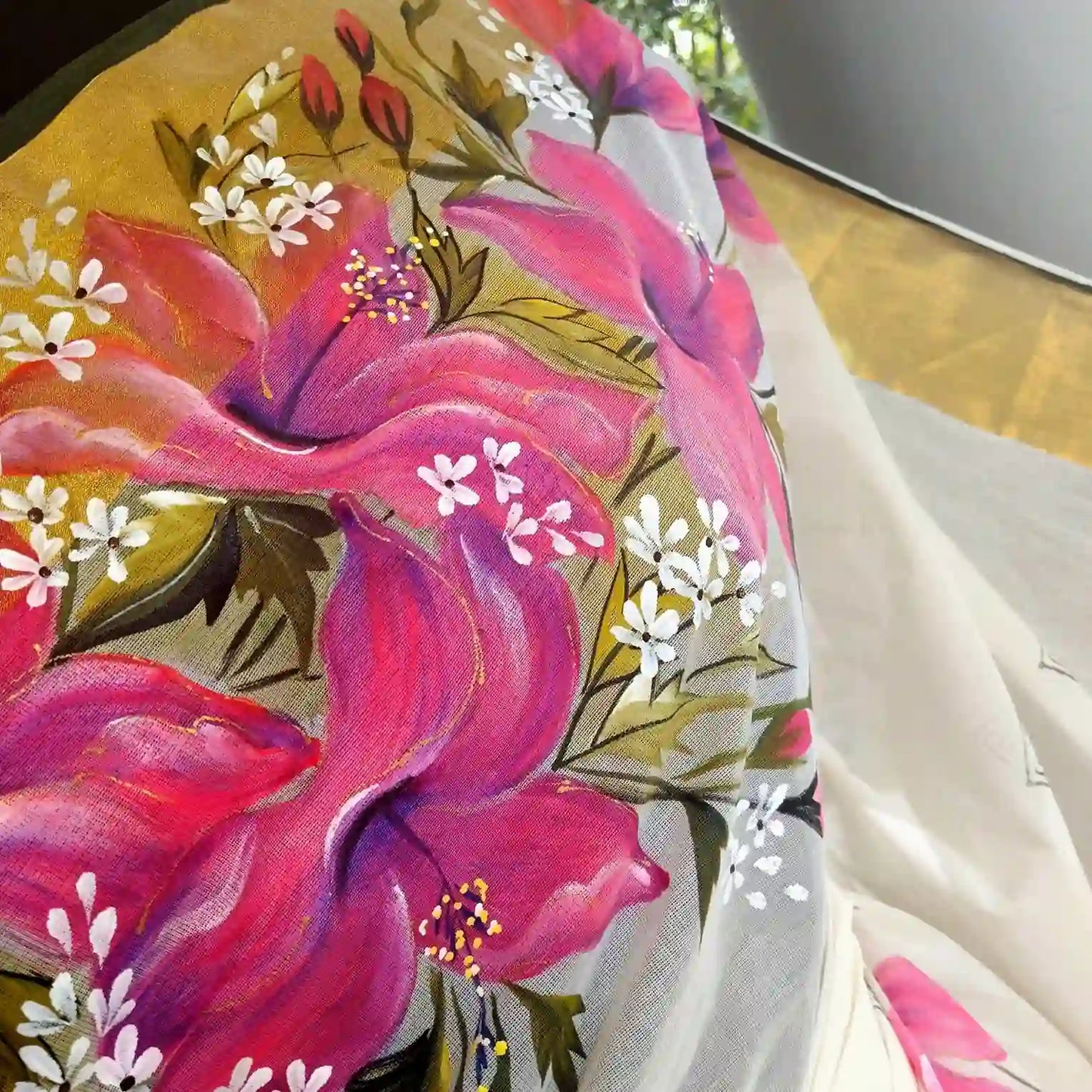 Kerala tradition meets hand-painted elegance