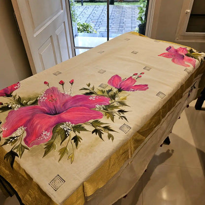 Kerala tradition meets hand-painted elegance