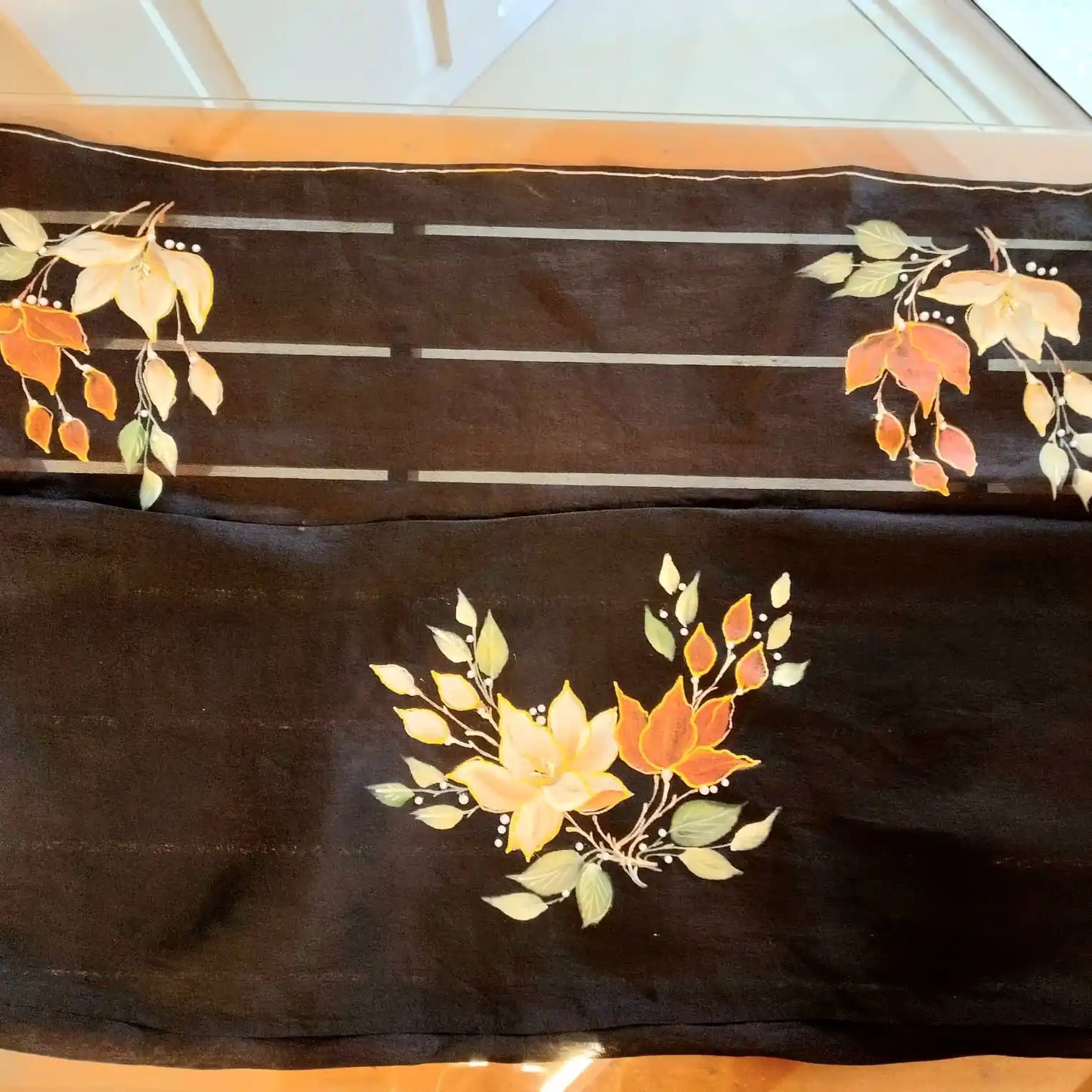 Pure Elegance In Hand-Painted Silk Organza