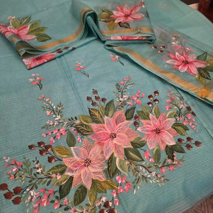 Hand-painted Christmas Theme Kurti Set