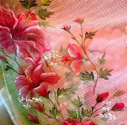 Elegant Hand-Painted And Handdyed Kota Doria Dupatta