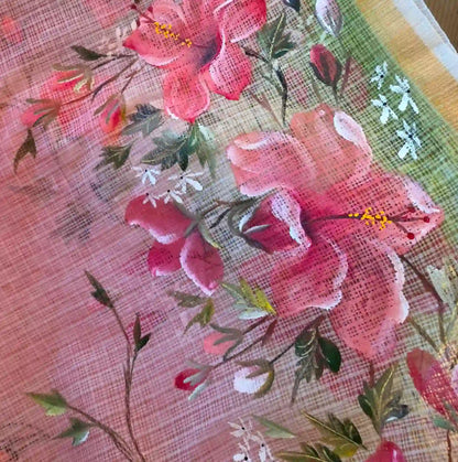 Elegant Hand-Painted And Handdyed Kota Doria Dupatta