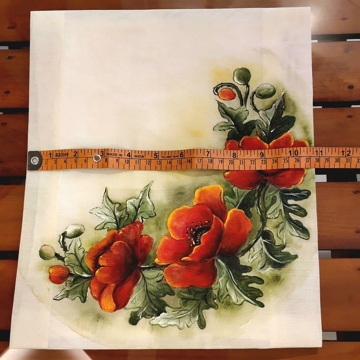 Artistic Floral Fabric Patch For Statement Styling