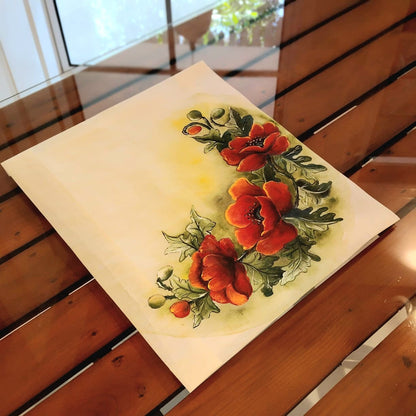 Artistic Floral Fabric Patch For Statement Styling