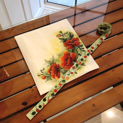 Artistic Floral Fabric Patch For Statement Styling