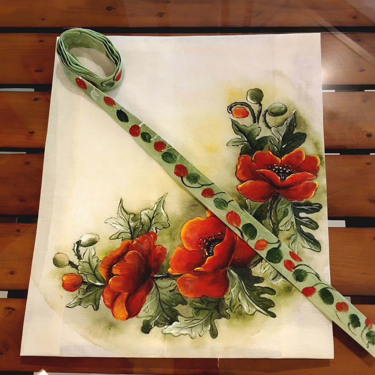 Artistic Floral Fabric Patch For Statement Styling