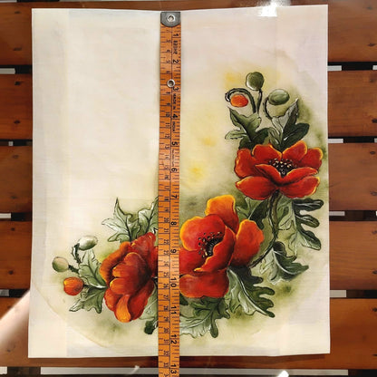 Artistic Floral Fabric Patch For Statement Styling