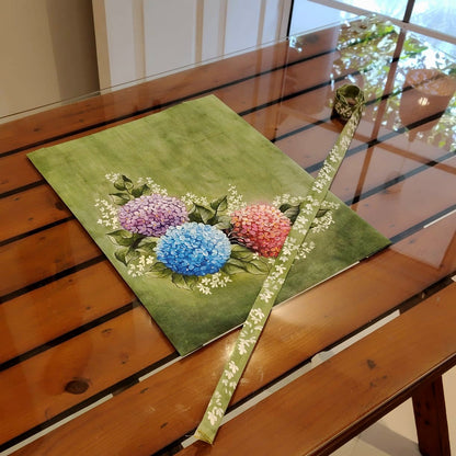 Exquisite Hand-Painted Floral Fabric Patch